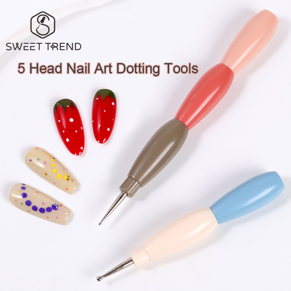 Group Head Brush - TATLI TREND-1 adet 5 Başlı Tırnak