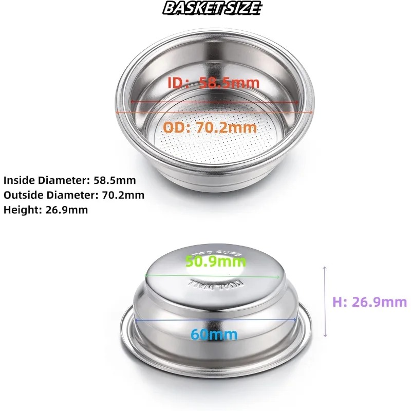 Yüksek Kaliteli 2 adet 58mm Çi - Coffee Equipment Filter incelemesi ve fiyatı