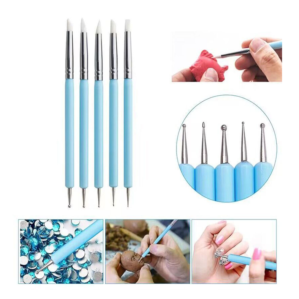 5 adet/takım Çift uçlu Silikon - Group Head Brush incelemesi ve fiyatı