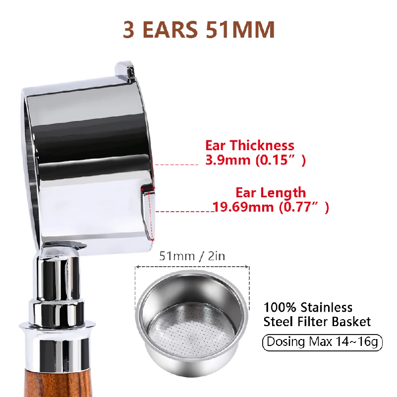 Kahve Dipsiz Portafilter 51mm  - Coffee Equipment Filter incelemesi ve fiyatı