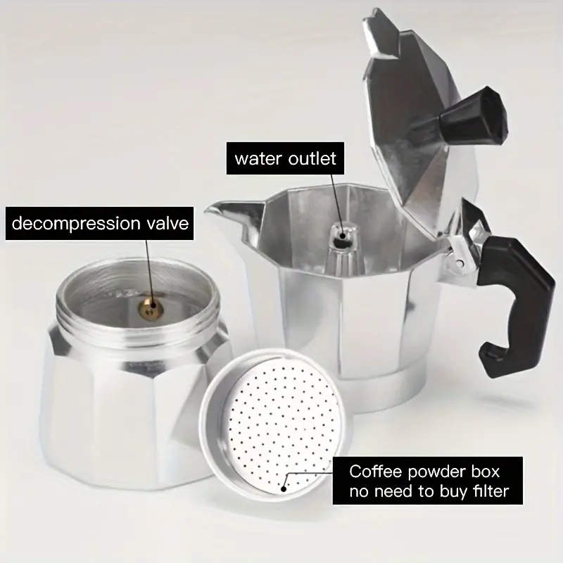 Klasik Alüminyum Moka Pot 50-3 - Coffee Equipment Accessories incelemesi ve fiyatı