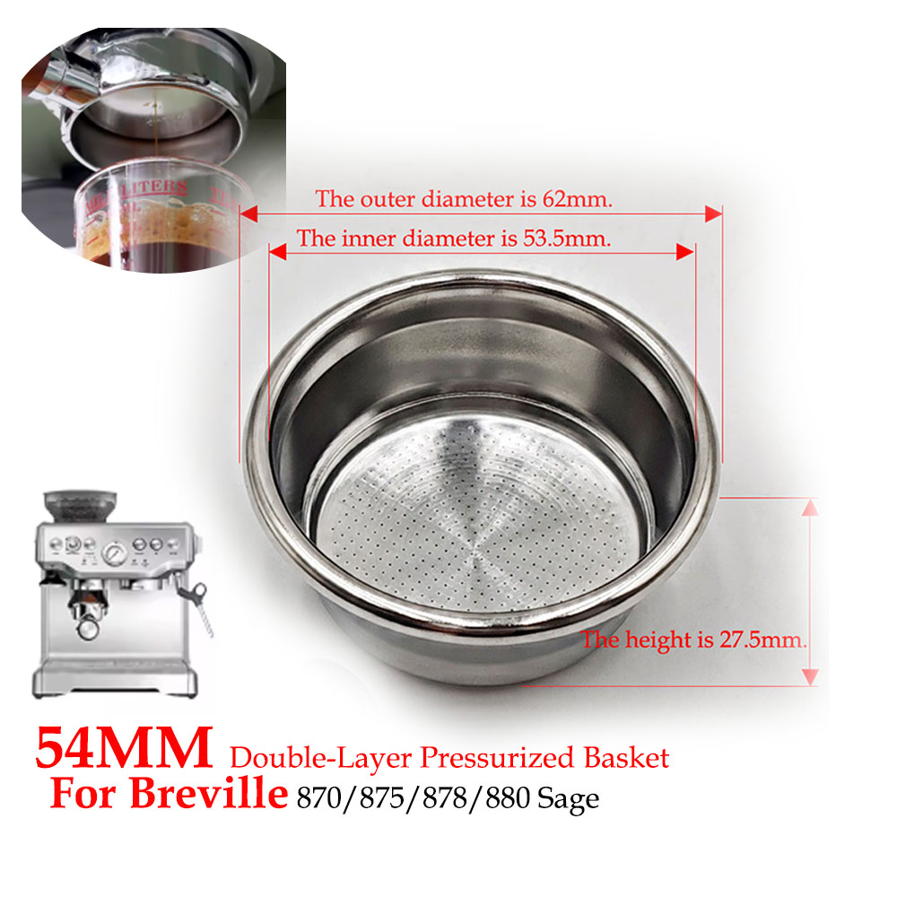 54mm Çift Katmanlı Basınçlı Fi - Coffee Equipment Filter incelemesi ve fiyatı