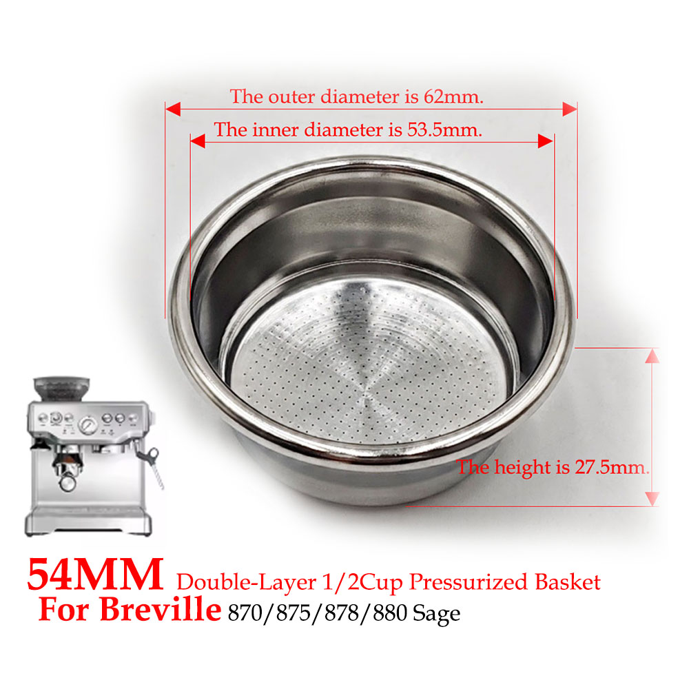 54mm Çift Katmanlı Basınçlı Fi - Coffee Equipment Filter incelemesi ve fiyatı